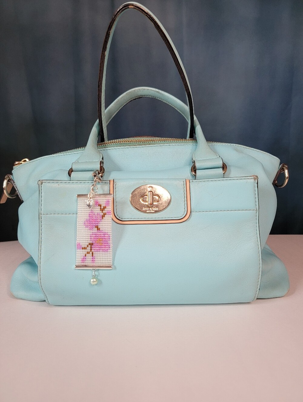 Handmade Cherry Blossom Bag Charm